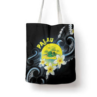 Palau United Nations Day Tote Bag Polynesian Curves Plumeria LT05 - Polynesian Pride