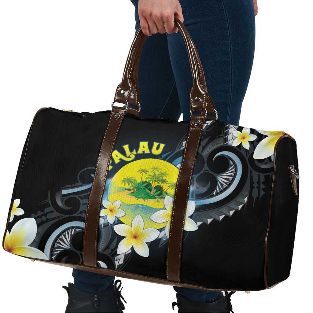 Palau United Nations Day Travel Bag Polynesian Curves Plumeria LT05 - Polynesian Pride