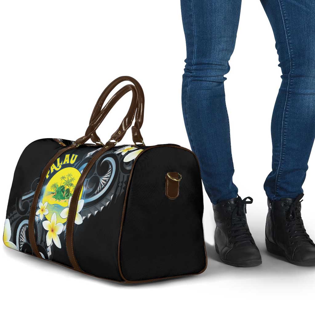 Palau United Nations Day Travel Bag Polynesian Curves Plumeria LT05 - Polynesian Pride