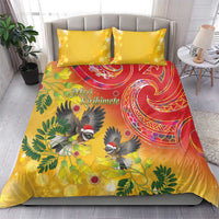 New Zealand Piwakawaka Christmas Bedding Set With Maori Pattern LT05 - Polynesian Pride