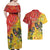 New Zealand Piwakawaka Christmas Couples Matching Off Shoulder Maxi Dress and Hawaiian Shirt With Maori Pattern