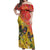 New Zealand Piwakawaka Christmas Off Shoulder Maxi Dress With Maori Pattern