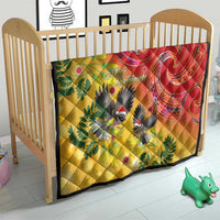 New Zealand Piwakawaka Christmas Quilt With Maori Pattern LT05 - Polynesian Pride