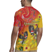 New Zealand Piwakawaka Christmas Rugby Jersey With Maori Pattern LT05 - Polynesian Pride