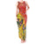 New Zealand Piwakawaka Christmas Tank Maxi Dress With Maori Pattern