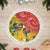 New Zealand Piwakawaka Christmas Tree Skirt With Maori Pattern