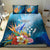 Kosrae Constitution Day Bedding Set Humpback Whale Tropical Flowers LT05 - Polynesian Pride