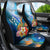 Personalised Kosrae Constitution Day Car Seat Cover Humpback Whale Tropical Flowers LT05 - Polynesian Pride