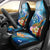 Personalised Kosrae Constitution Day Car Seat Cover Humpback Whale Tropical Flowers LT05 - Polynesian Pride