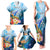 Personalised Kosrae Constitution Day Family Matching Tank Maxi Dress and Hawaiian Shirt Humpback Whale Tropical Flowers LT05 - Polynesian Pride