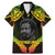 Personalised Vanuatu Father Lini Day Family Matching Mermaid Dress and Hawaiian Shirt Polynesian Tribal Pattern LT05 Dad's Shirt - Short Sleeve Black - Polynesian Pride