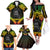 Personalised Vanuatu Father Lini Day Family Matching Off Shoulder Long Sleeve Dress and Hawaiian Shirt Polynesian Tribal Pattern LT05 - Polynesian Pride