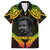 Personalised Vanuatu Father Lini Day Family Matching Off Shoulder Long Sleeve Dress and Hawaiian Shirt Polynesian Tribal Pattern LT05 Dad's Shirt - Short Sleeve Black - Polynesian Pride