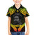 Personalised Vanuatu Father Lini Day Family Matching Puletasi and Hawaiian Shirt Polynesian Tribal Pattern LT05 Son's Shirt Black - Polynesian Pride