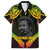 Personalised Vanuatu Father Lini Day Family Matching Short Sleeve Bodycon Dress and Hawaiian Shirt Polynesian Tribal Pattern LT05 Dad's Shirt - Short Sleeve Black - Polynesian Pride