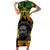 Personalised Vanuatu Father Lini Day Family Matching Short Sleeve Bodycon Dress and Hawaiian Shirt Polynesian Tribal Pattern LT05 Mom's Dress Black - Polynesian Pride