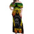 Personalised Vanuatu Father Lini Day Off Shoulder Maxi Dress Polynesian Tribal Pattern LT05 Women Black - Polynesian Pride