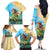 Personalised Hawaii Honolulu Festival Family Matching Off Shoulder Long Sleeve Dress and Hawaiian Shirt Hula Girls Tropical Vibe LT05 - Polynesian Pride