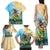 Personalised Hawaii Honolulu Festival Family Matching Tank Maxi Dress and Hawaiian Shirt Hula Girls Tropical Vibe LT05 - Polynesian Pride