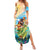 Personalised Hawaii Honolulu Festival Summer Maxi Dress Hula Girls Tropical Vibe LT05 Women Blue - Polynesian Pride