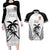 Custom Fiji Tapa Football Couples Matching Long Sleeve Bodycon Dress and Hawaiian Shirt Sporty Style