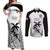 Custom Fiji Tapa Football Couples Matching Off Shoulder Maxi Dress and Long Sleeve Button Shirt Sporty Style