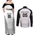 Custom Fiji Tapa Football Couples Matching Off Shoulder Maxi Dress and Long Sleeve Button Shirt Sporty Style