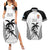 Custom Fiji Tapa Football Couples Matching Summer Maxi Dress and Hawaiian Shirt Sporty Style