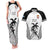 Custom Fiji Tapa Football Couples Matching Tank Maxi Dress and Hawaiian Shirt Sporty Style