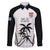 Custom Fiji Tapa Football Family Matching Off The Shoulder Long Sleeve Dress and Hawaiian Shirt Sporty Style