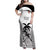 Custom Fiji Tapa Football Family Matching Off Shoulder Maxi Dress and Hawaiian Shirt Sporty Style