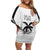 Custom Fiji Tapa Football Family Matching Off Shoulder Short Dress and Hawaiian Shirt Sporty Style