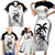 Custom Fiji Tapa Football Family Matching Short Sleeve Bodycon Dress and Hawaiian Shirt Sporty Style