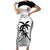 Custom Fiji Tapa Football Family Matching Short Sleeve Bodycon Dress and Hawaiian Shirt Sporty Style