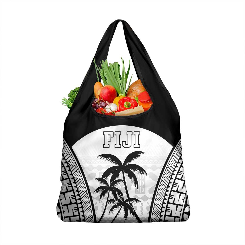 Fiji Tapa Football Grocery Bag Sporty Style LT05 1-pack One Size White - Polynesian Pride