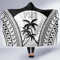 Fiji Tapa Football Hooded Blanket Sporty Style LT05 One Size White - Polynesian Pride