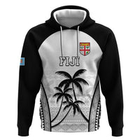 Custom Fiji Tapa Football Hoodie Sporty Style LT05 Pullover Hoodie White - Polynesian Pride