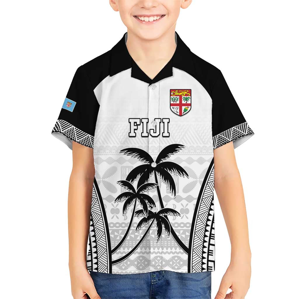 Custom Fiji Tapa Football Kid Hawaiian Shirt Sporty Style LT05 Kid White - Polynesian Pride