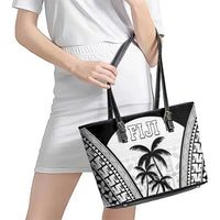 Fiji Tapa Football Leather Tote Bag Sporty Style LT05 - Polynesian Pride