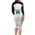 Custom Fiji Tapa Football Long Sleeve Bodycon Dress Sporty Style