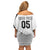 Custom Fiji Tapa Football Off Shoulder Short Dress Sporty Style