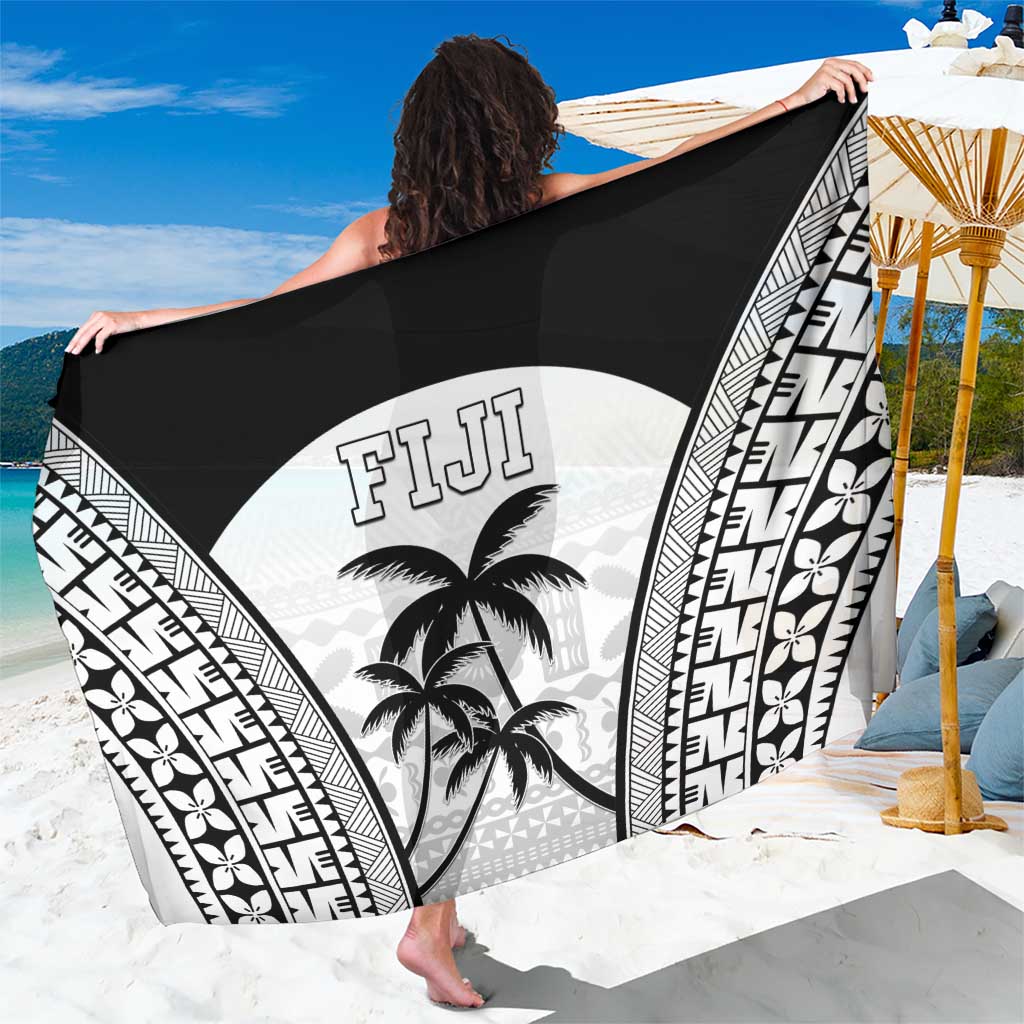 Fiji Tapa Football Sarong Sporty Style LT05 One Size 44 x 66 inches White - Polynesian Pride