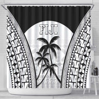 Fiji Tapa Football Shower Curtain Sporty Style LT05 - Polynesian Pride