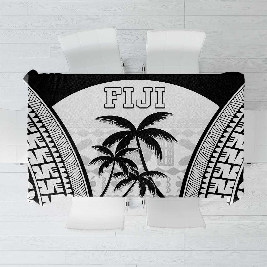 Fiji Tapa Football Tablecloth Sporty Style LT05 White - Polynesian Pride