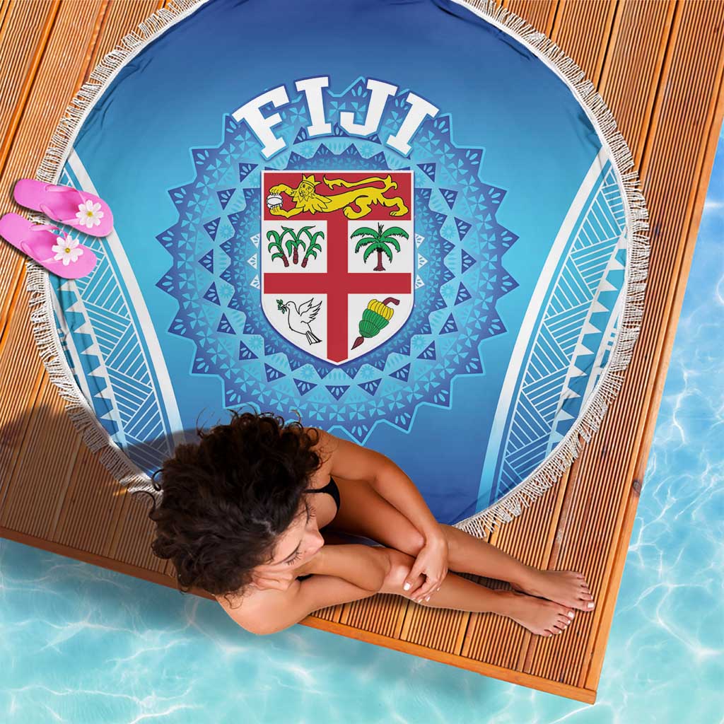 Fiji Football Beach Blanket Fijian Tapa Pattern LT05 - Polynesian Pride