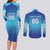 Custom Fiji Football Couples Matching Long Sleeve Bodycon Dress and Long Sleeve Button Shirt Fijian Tapa Pattern