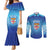 Custom Fiji Football Couples Matching Mermaid Dress and Long Sleeve Button Shirt Fijian Tapa Pattern