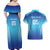 Custom Fiji Football Couples Matching Off Shoulder Maxi Dress and Hawaiian Shirt Fijian Tapa Pattern