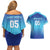 Custom Fiji Football Couples Matching Off Shoulder Short Dress and Hawaiian Shirt Fijian Tapa Pattern