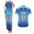 Custom Fiji Football Couples Matching Tank Maxi Dress and Hawaiian Shirt Fijian Tapa Pattern